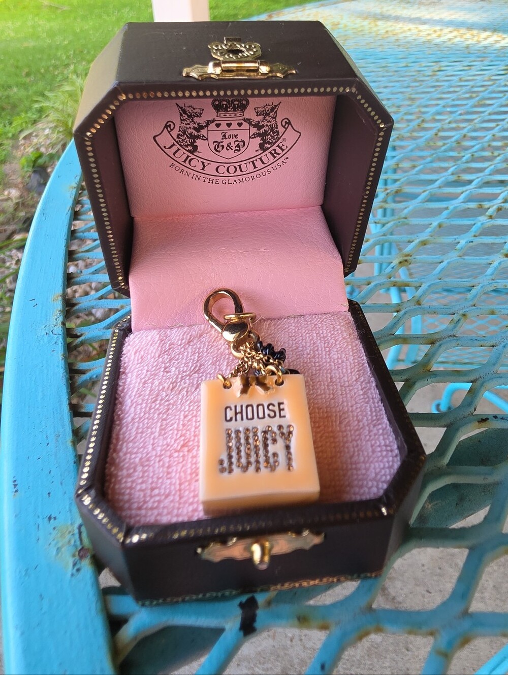 2007 JUICY COUTURE "YORKIE IN SHOPPING BAG" CHARM #YJRU2616- - Picture 3 of 14
